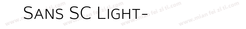 鸿蒙 Sans SC Light字体转换
